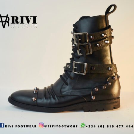 Studded Derby Boots