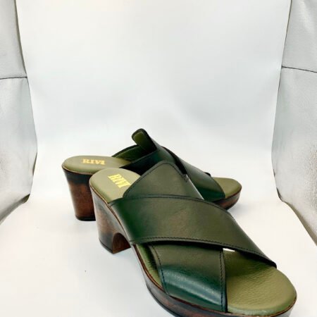 Cross Strap Platform Dress Slippers