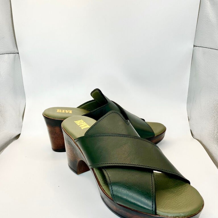 Cross Strap Platform Dress Slippers