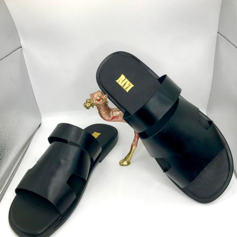 H-Band Double Strap Slides (Black)