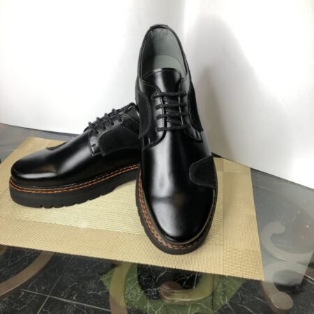 Suede-Patch Chunky-Sole Derby Shoe