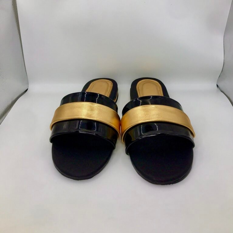 Round-Toe Slip-On Flat Slides