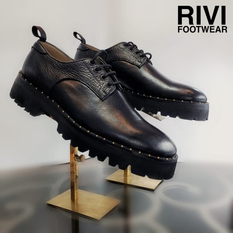 Studded Chunky-Sole Derby Shoe