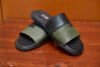 Adine Slides {Black & Army Green}