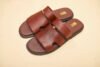 H-Band Double Strap Slides (Brown)