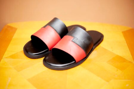 Adine Slides {Black & Red}